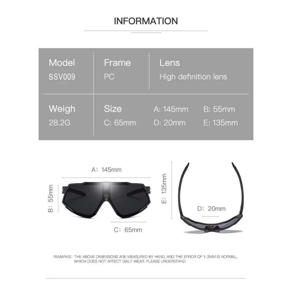 Sports Sunglasses Pink Mirror‎ Lens Outdoor Driving Golfing Single Lens Style